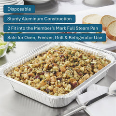 Member's Mark Half Size Aluminum Steam Table Pans, 30 ct.