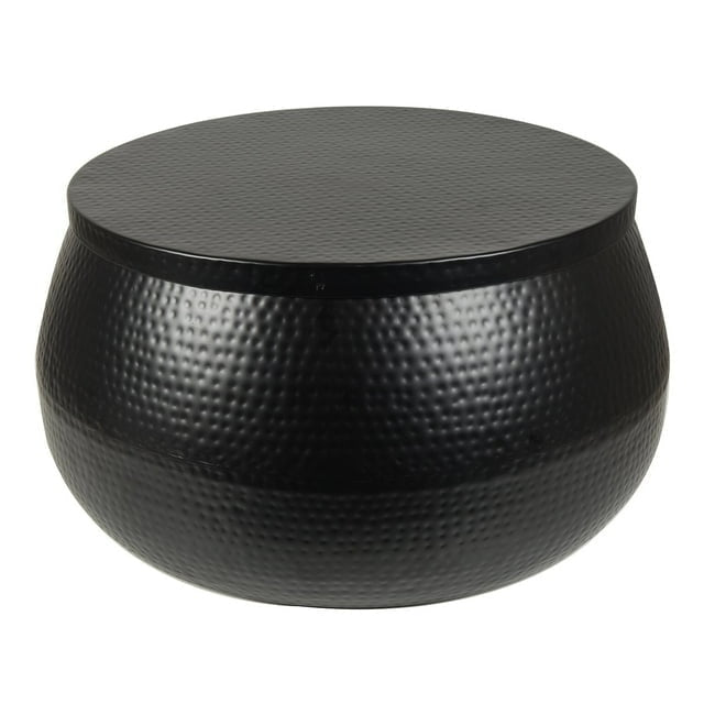 Member's Mark Hammered Metal Black Coffee Table with Hidden Storage