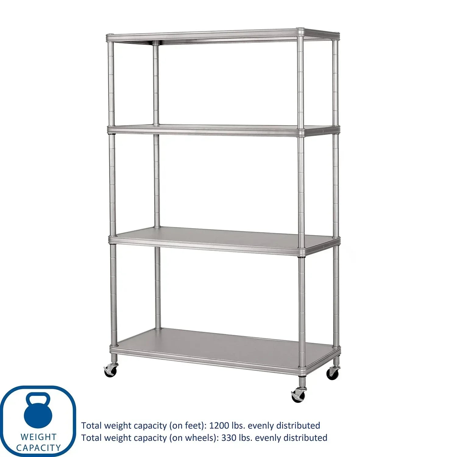 Member’s Mark Home 4-Tier Steel Shelving with Shelf Liners, 36" W x 14" D x 56.5" H