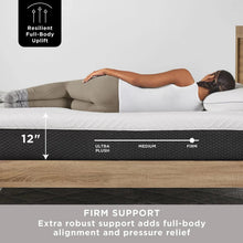 12-inch memory foam mattress with full-body uplift support