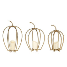 Member's Mark Iron Pumpkins with LED Candles, Set of 3