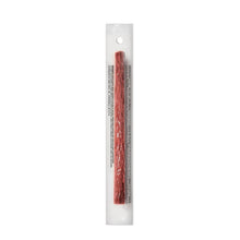 One jalapeño beef stick in clear plastic pouch