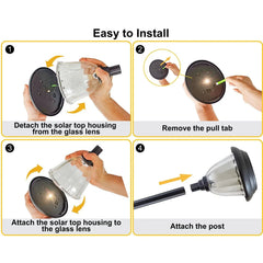 Member's Mark LED Solar Path Lights, 20 Lumens, 4-Pack - USA MEGA SHOP