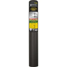 Landscape fabric roll, dark charcoal, Member's Mark 4' x 225' label