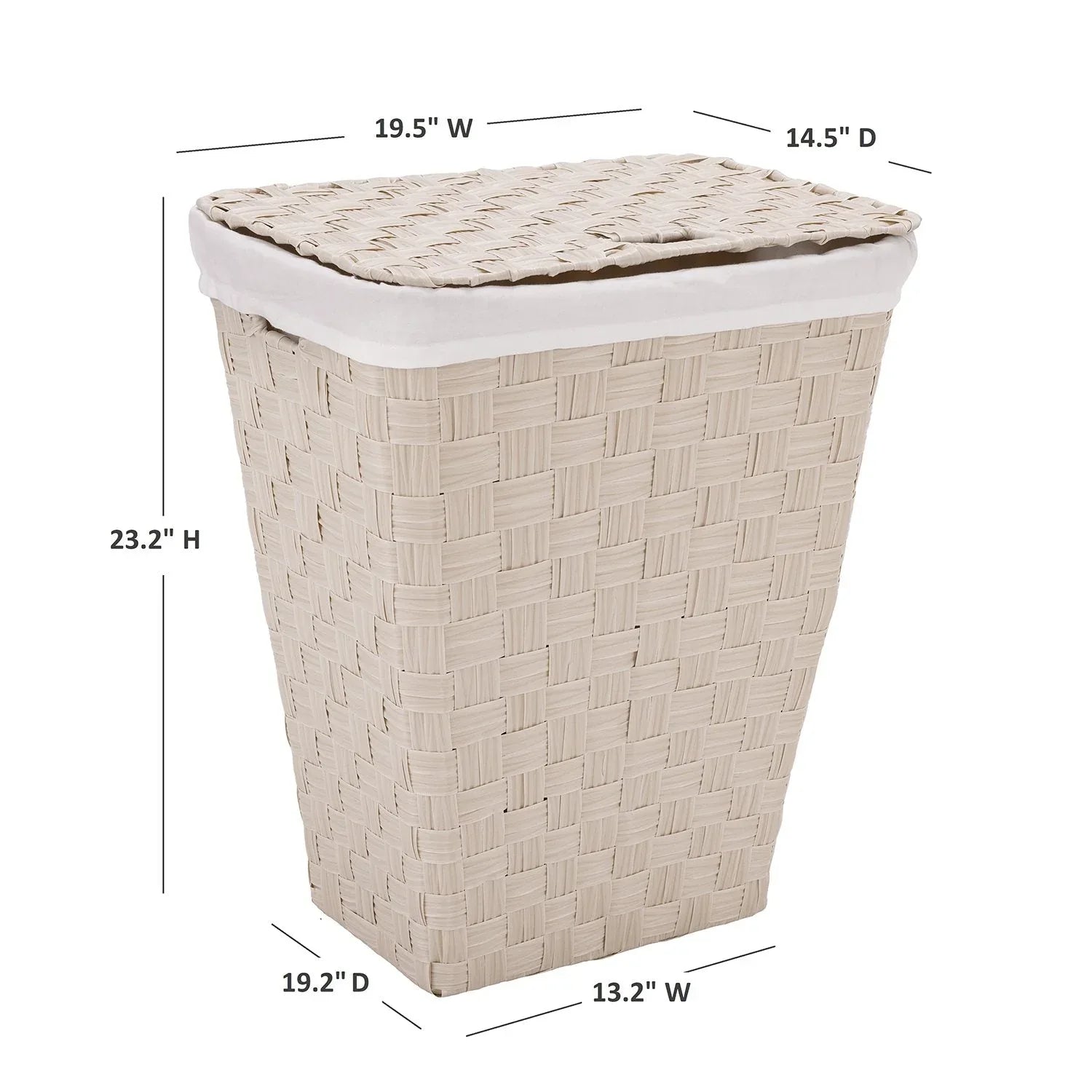 Member's Mark Laundry Hamper, 19.5â€ W x 14.5â€ D x 23.2" H - USA MEGA SHOP