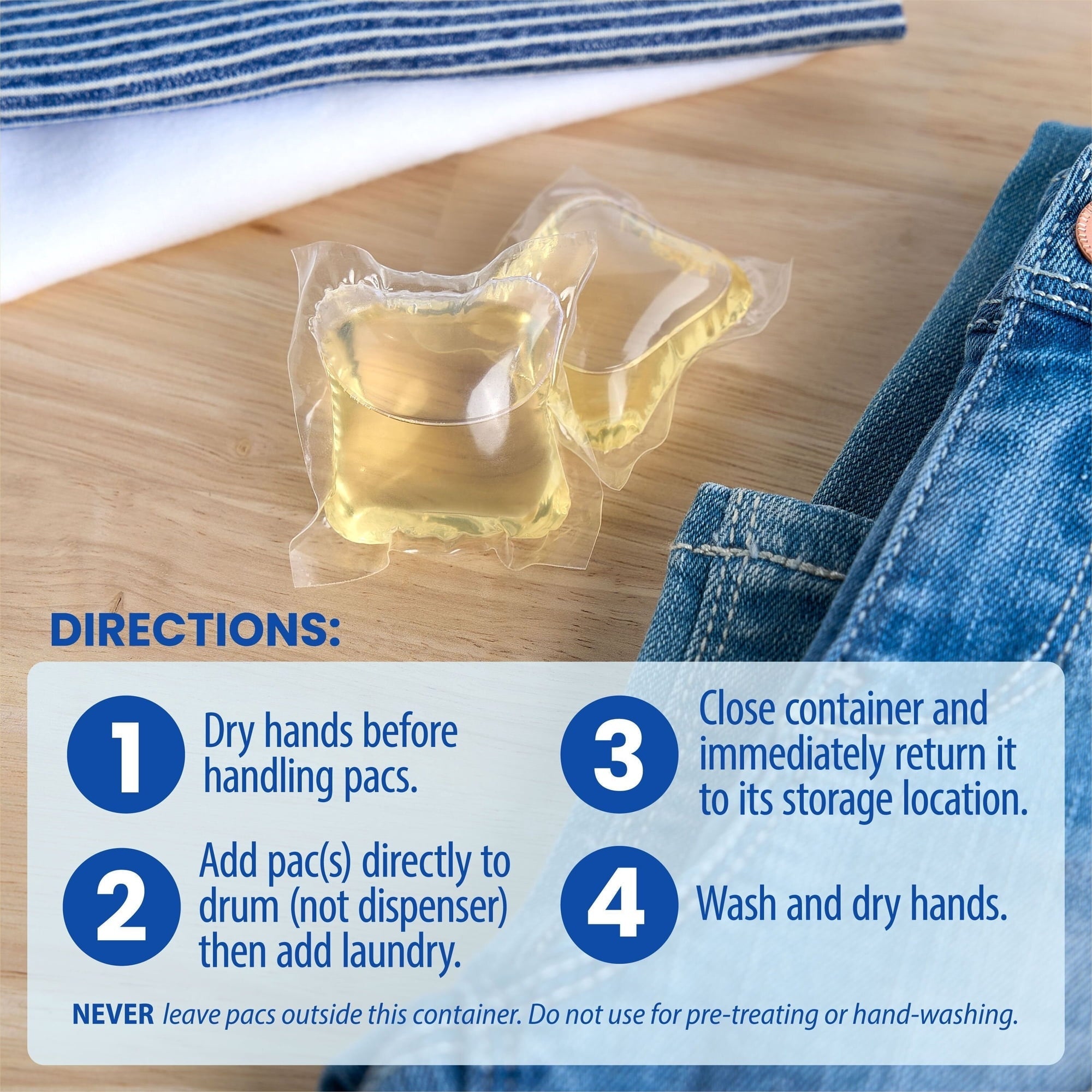 Member's Mark Laundry Pacs Ultimate Clean, Free & Clear, 130 Pacs