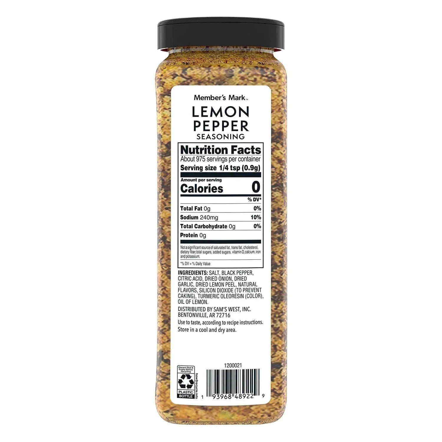 Memberâ€™s Mark Lemon Pepper Seasoning, 31 oz. - USA MEGA SHOP