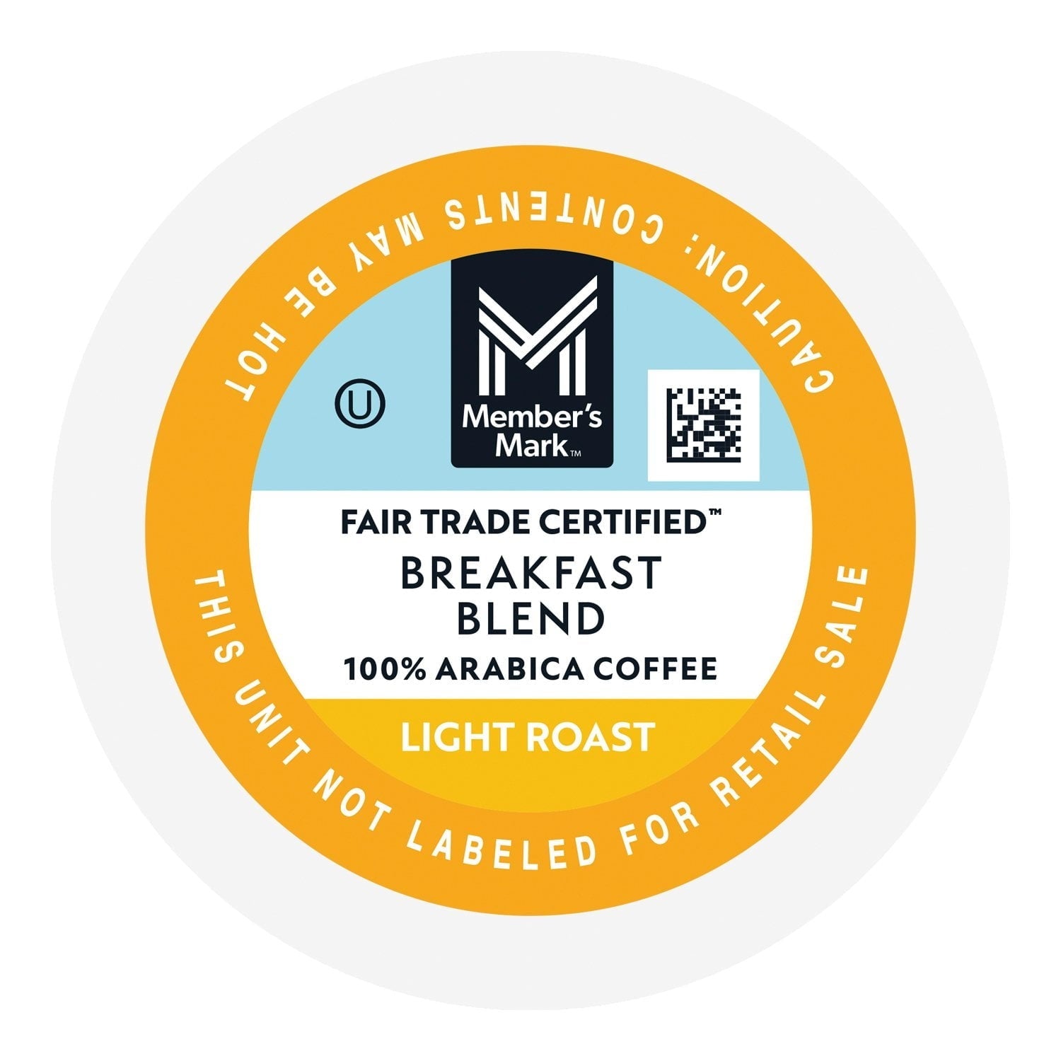 Member's Mark Light Roast Coffee Pods, Breakfast Blend, 100 ct.