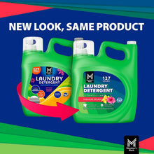 Laundry detergent jug set in green, Paradise Splash, labeled 127 loads