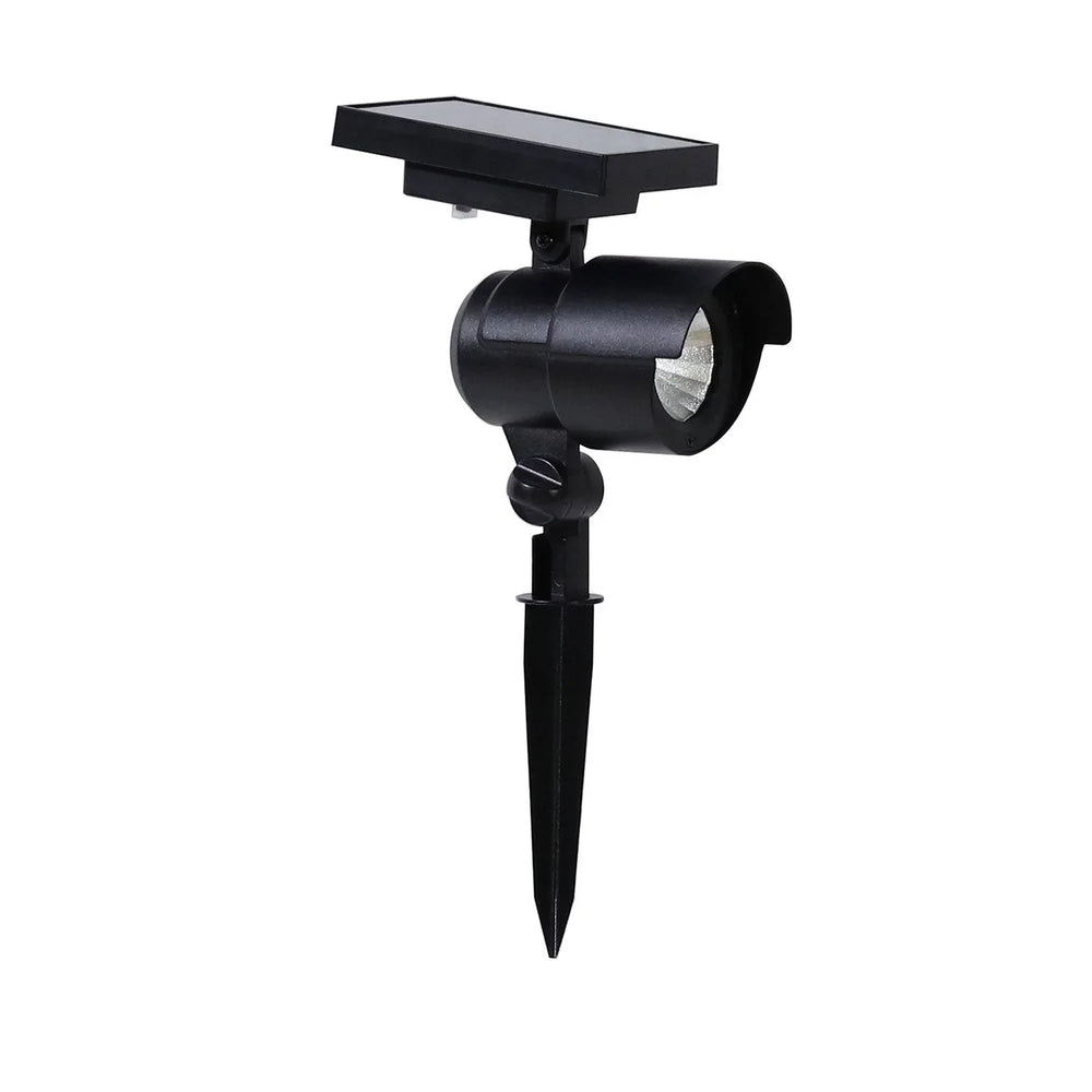 Member's Mark Matte Black LED Solar Spot Lights, 2-pack - USA MEGA SHOP