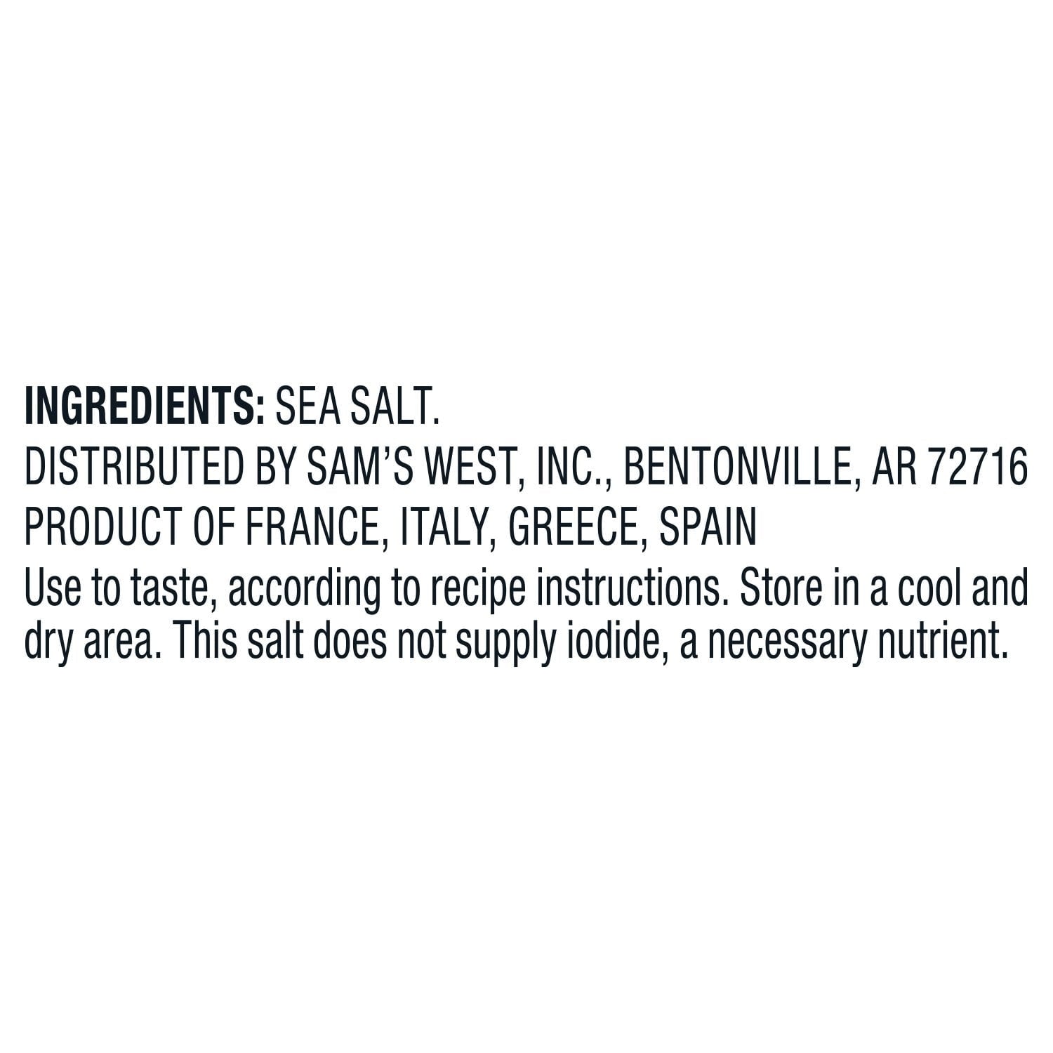 Member's Mark Mediterranean Sea Salt Grinder, 14.9 oz.