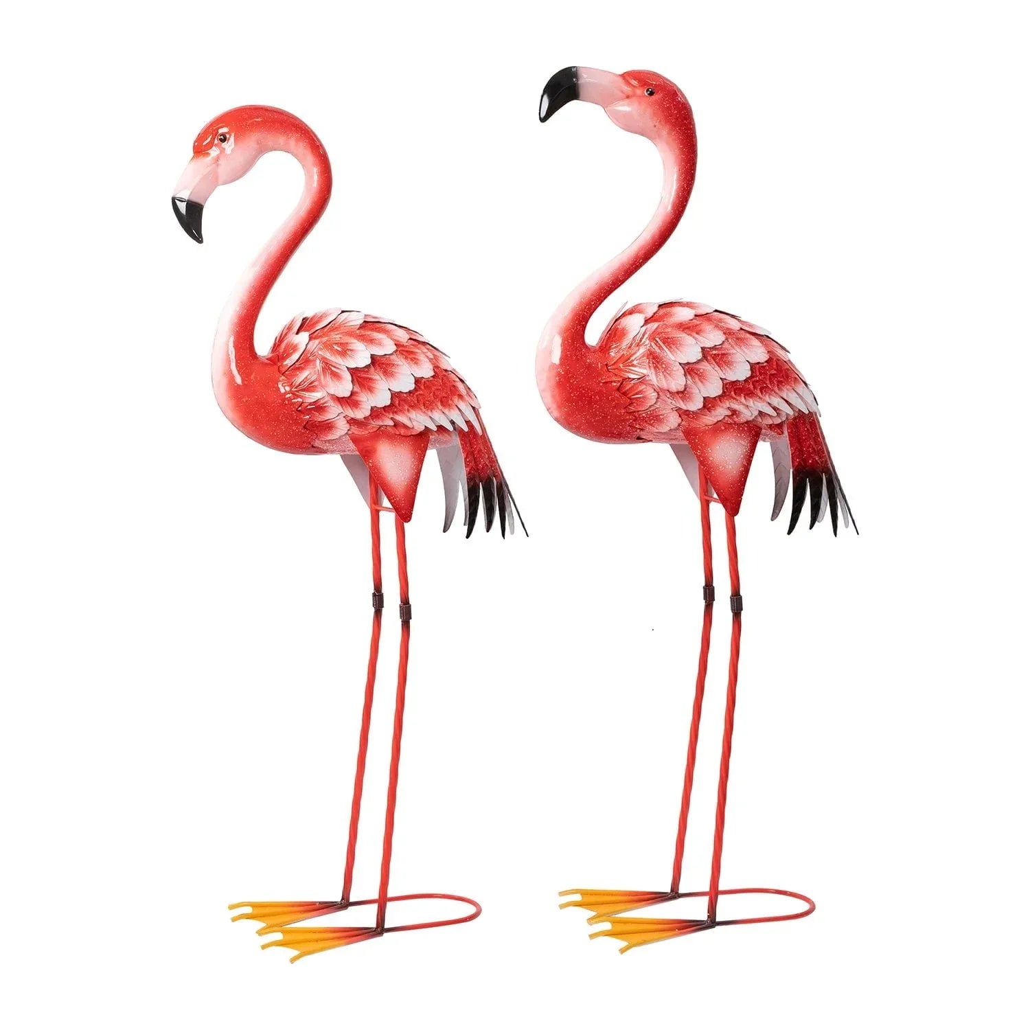 Member's Mark Metal Flamingo Statues, Set of 2