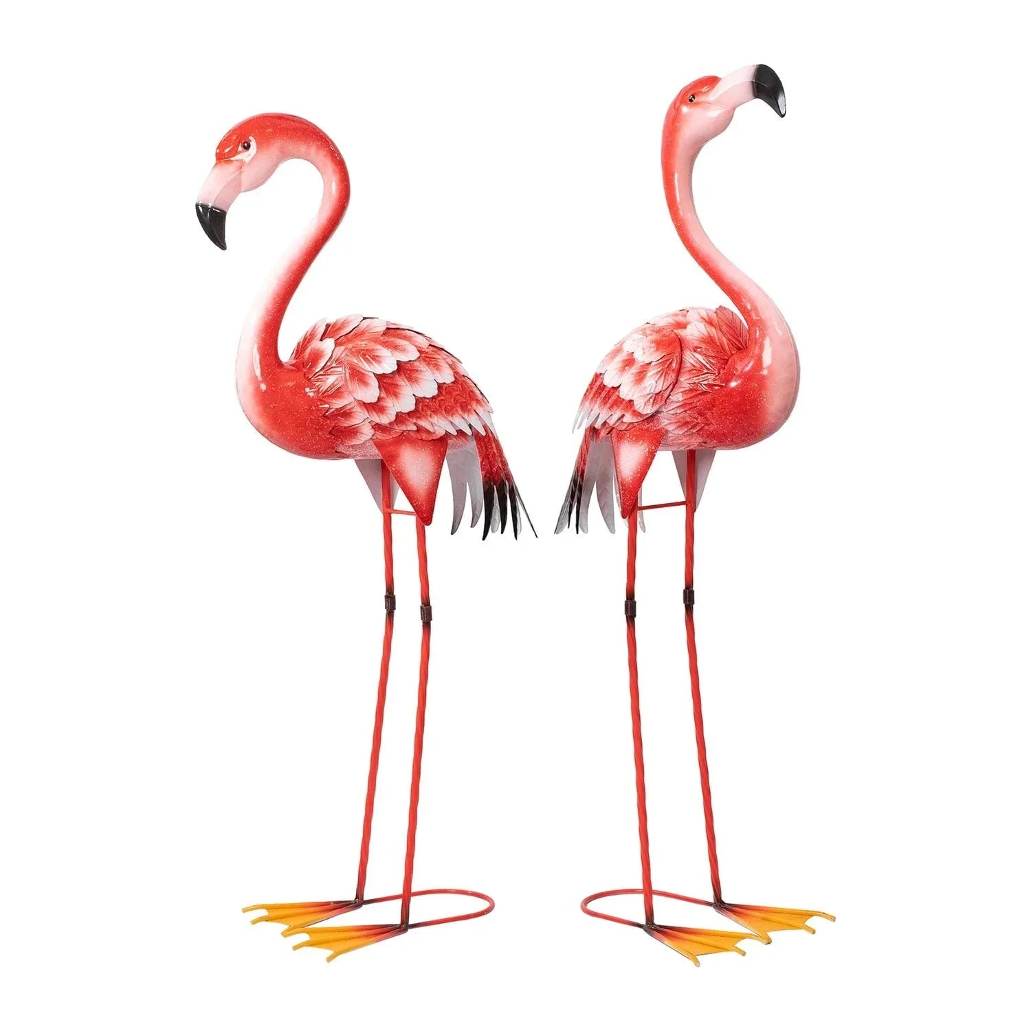 Member's Mark Metal Flamingo Statues, Set of 2