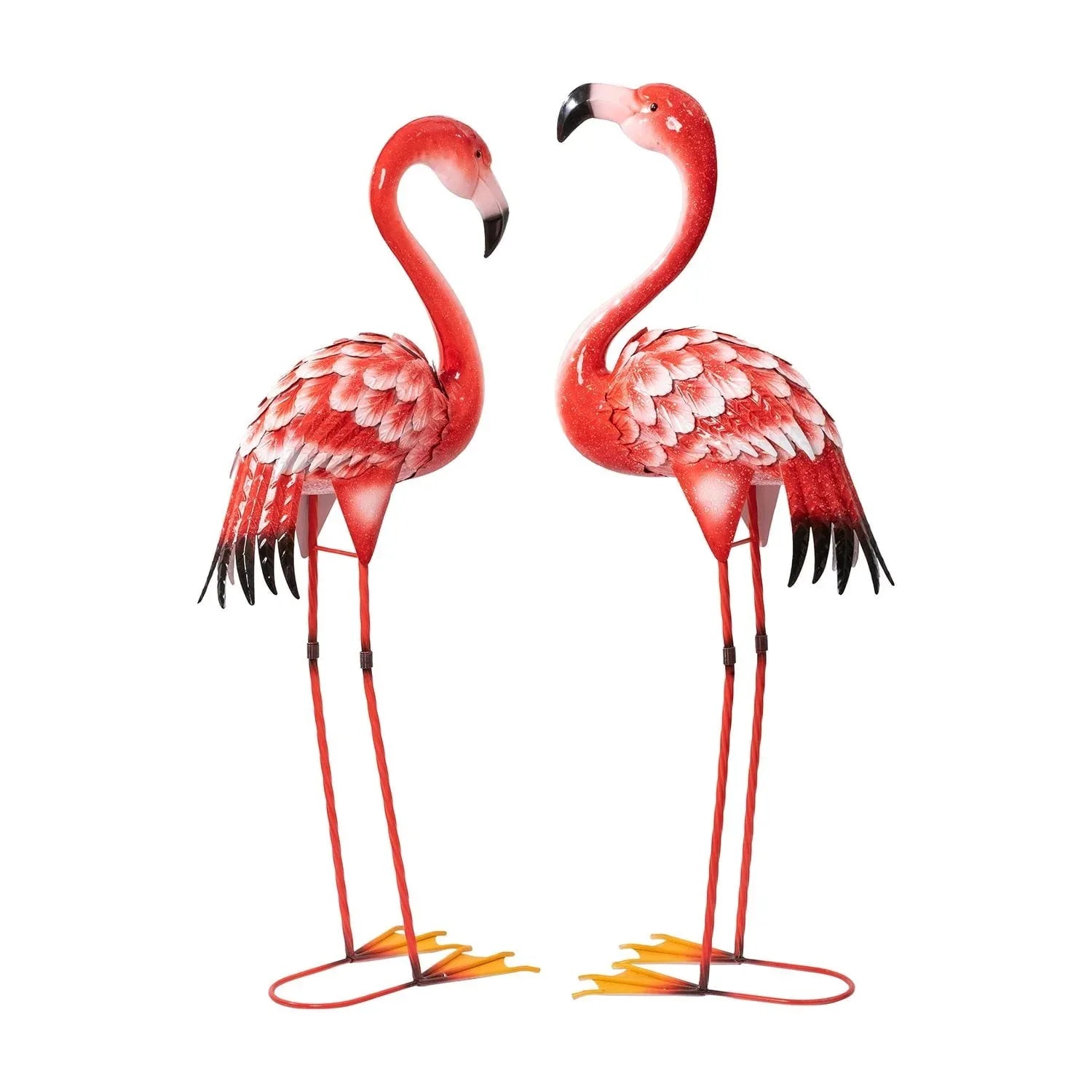 Member's Mark Metal Flamingo Statues, Set of 2
