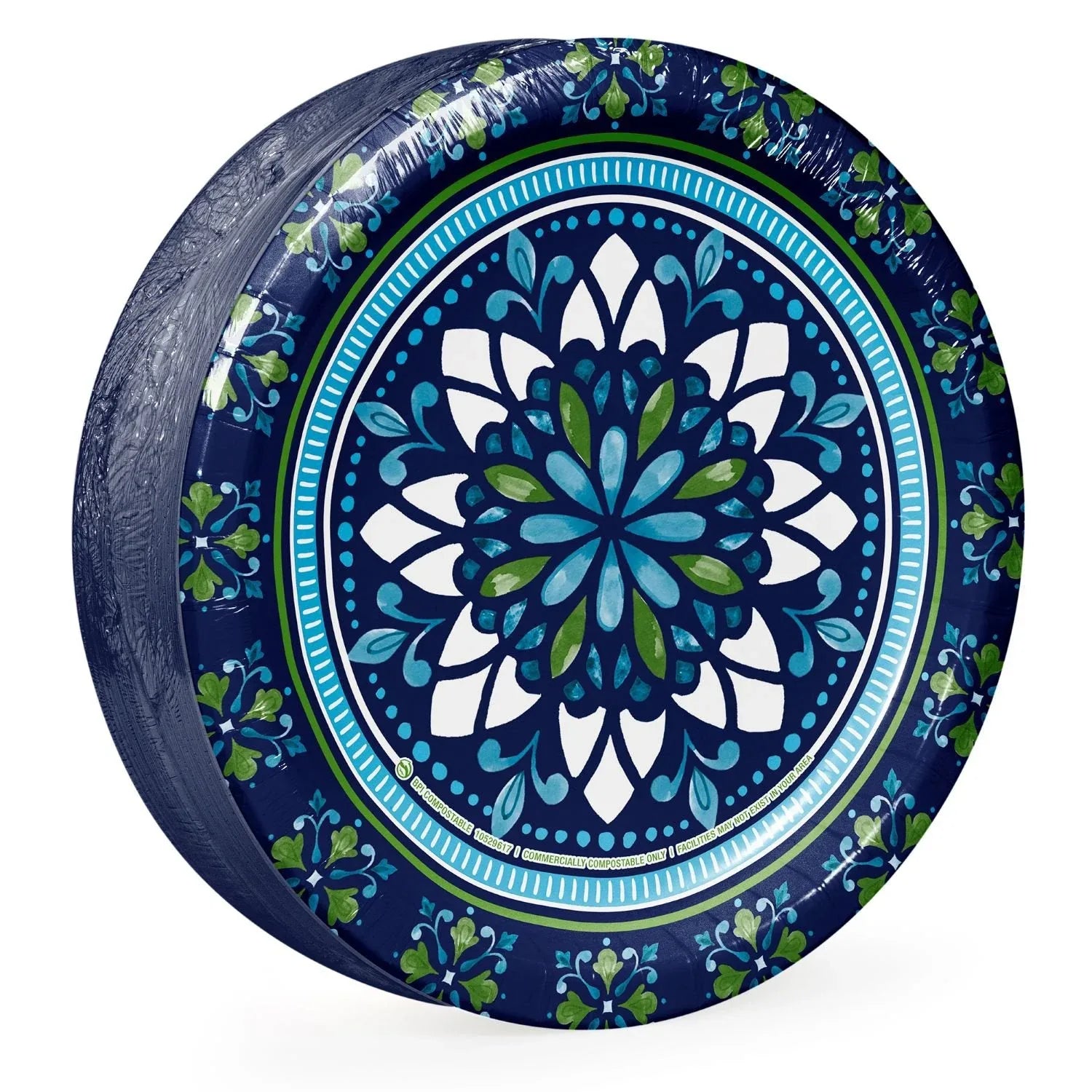 Member's Mark Mosaic Medallions Paper Plates, 10", 85 ct. - USA MEGA SHOP