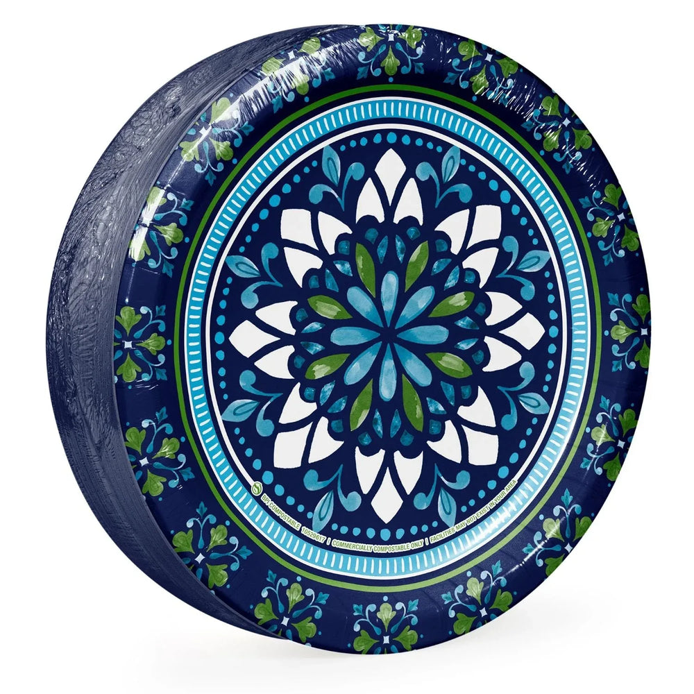 Member's Mark Mosaic Medallions Paper Plates, 10", 85 ct. - USA MEGA SHOP