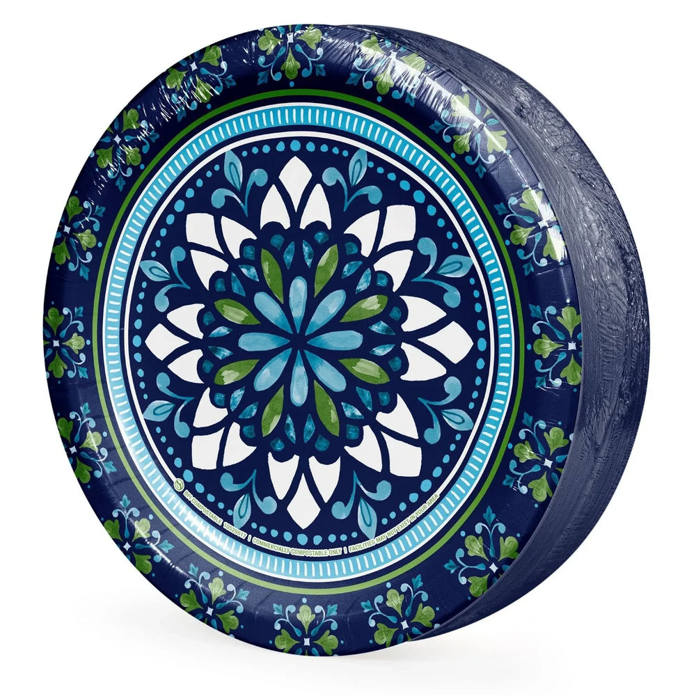 Member's Mark Mosaic Medallions Paper Plates, 10", 85 ct. - USA MEGA SHOP
