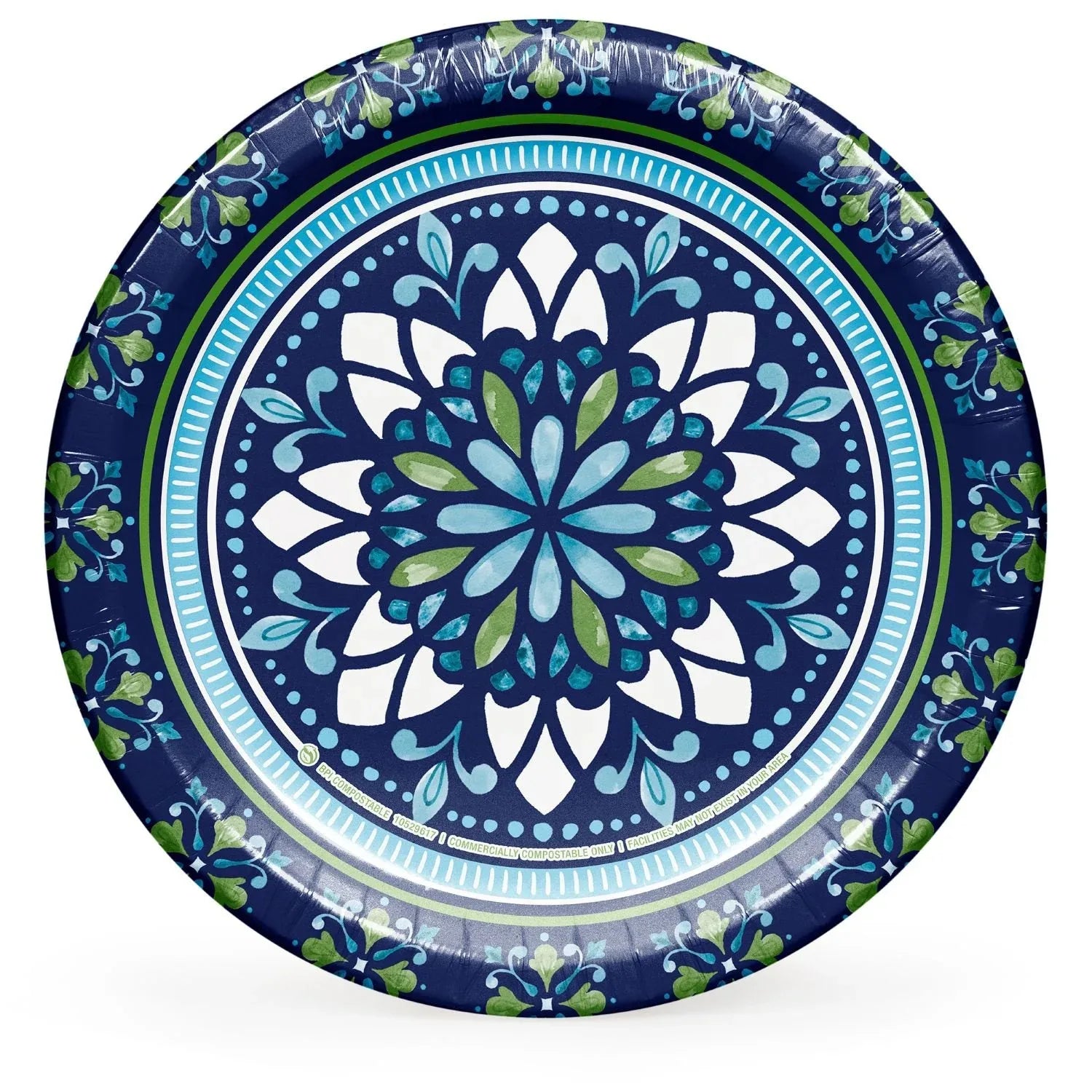 Member's Mark Mosaic Medallions Paper Plates, 10", 85 ct. - USA MEGA SHOP