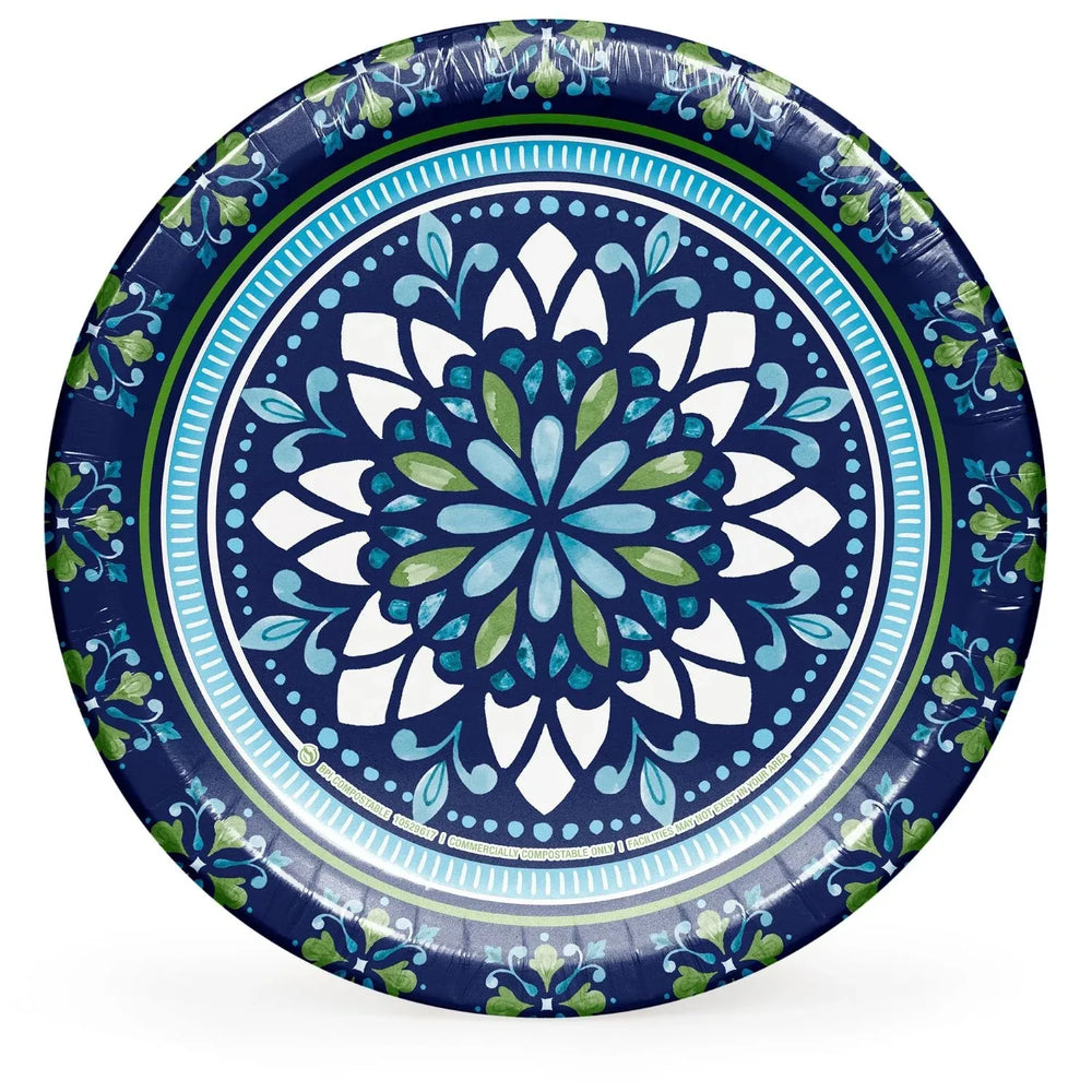 Member's Mark Mosaic Medallions Paper Plates, 10", 85 ct. - USA MEGA SHOP