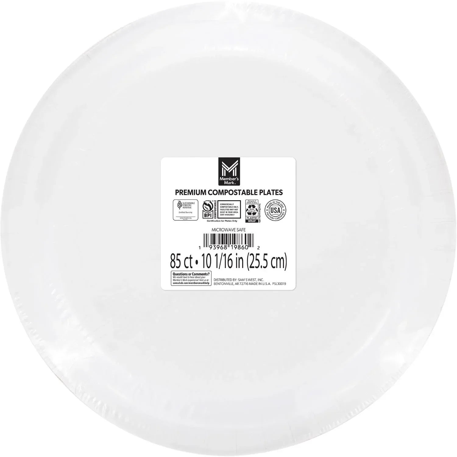 Member's Mark Mosaic Medallions Paper Plates, 10", 85 ct.