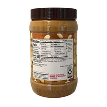 Member's Mark creamy peanut butter jar with nutrition facts and ingredient panel