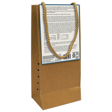 Onion and potato seed plant set cardboard bag with handle and label