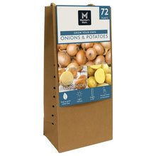 72-pack onion and potato seed plant set in cardboard planting bag