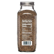 Member's Mark Organic ground black pepper jar back with Nutrition Facts label