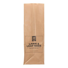 Brown paper lawn and leaf bag, single bag with Members Mark label