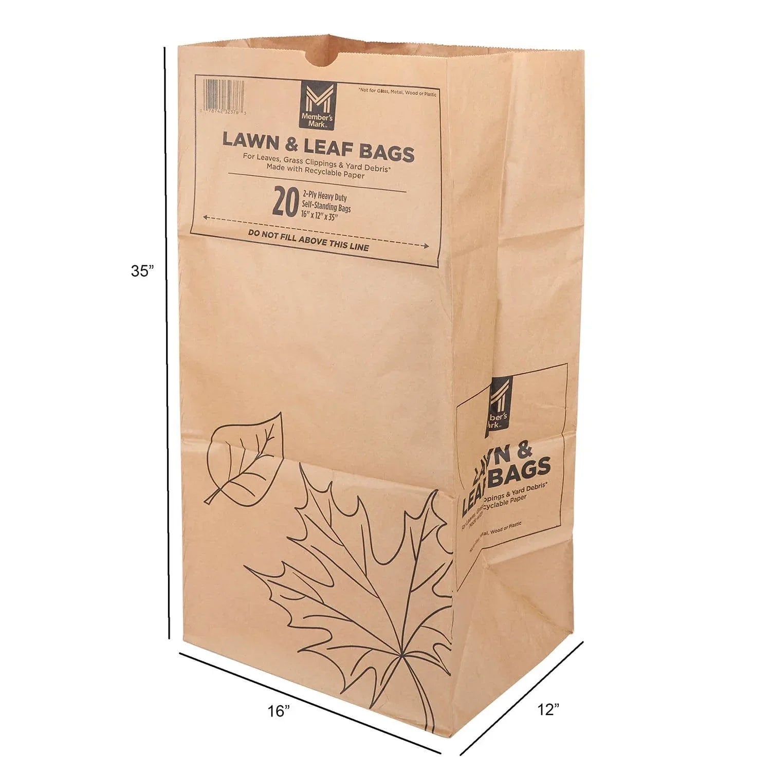 Member's Mark Paper Lawn & Leaf Bags
