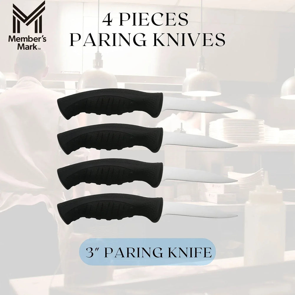 Member's Mark 3" and 3.25" Paring Knives, 4 pk. - USA MEGA SHOP