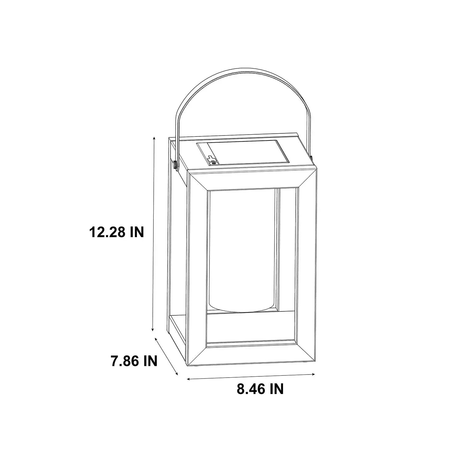 Member's Mark Porte LED Solar Table/Floor Lantern