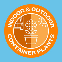 Indoor and outdoor container plants logo on potting mix bag