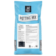 Potting mix bag back panel with directions and product information text