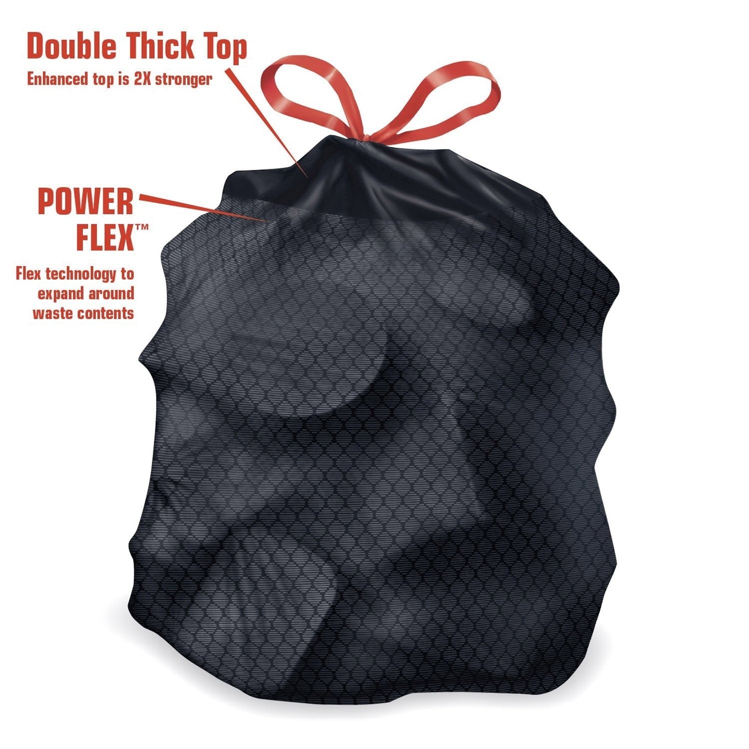 Member's Mark Power Flex 33 Gallon Trash Bags, Lavender, 90 ct.