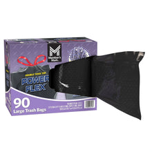 Member's Mark Power Flex 33-gallon trash bags with box, double-thick top