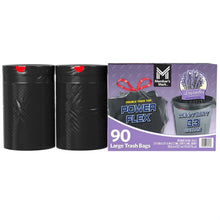 Member's Mark Power Flex 33-gallon trash bag rolls, heavy duty, 90 count pack
