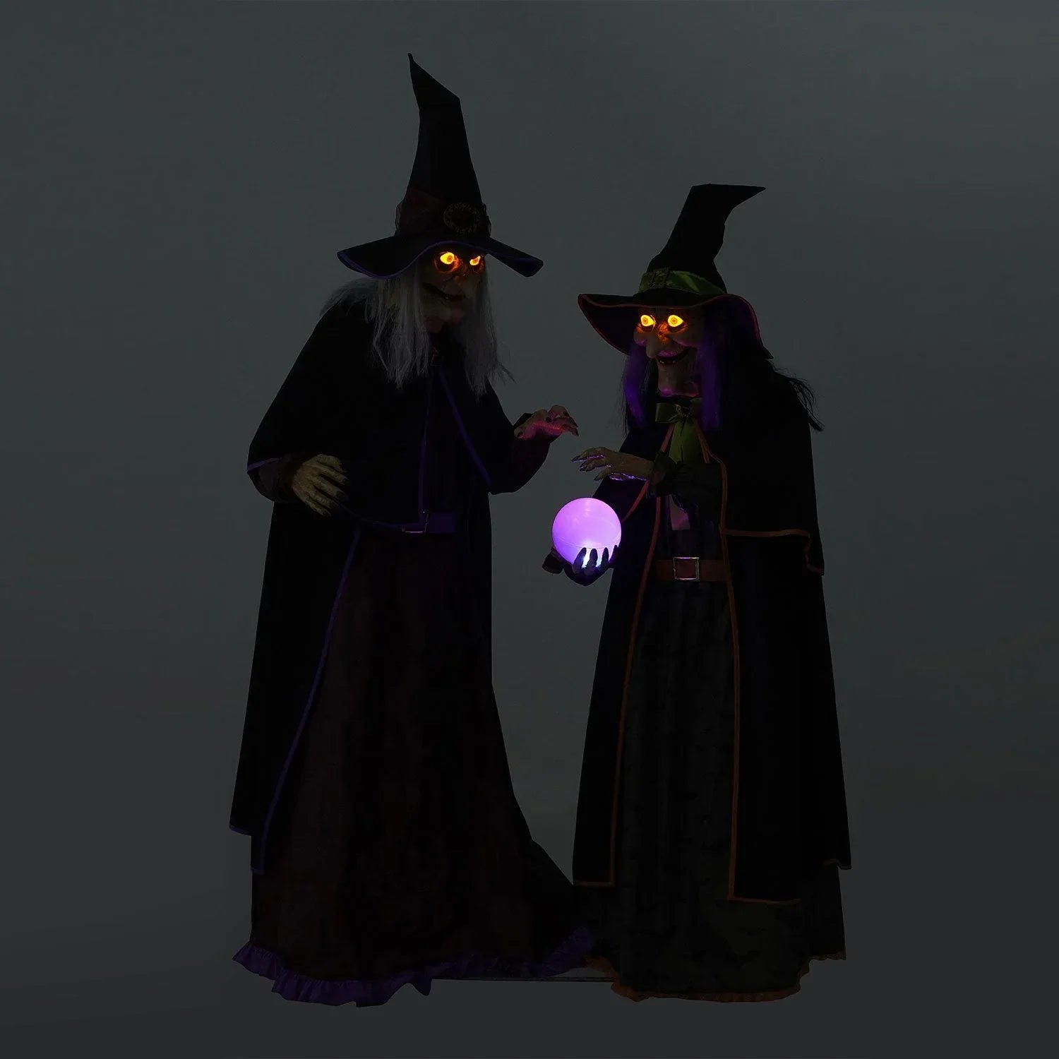 Member's Mark Pre-Lit Animated Crystal Ball Witches, Set of 2 - USA MEGA SHOP