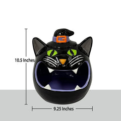 Member's Mark Pre-Lit Ceramic Cat Halloween Candy Bowl - USA MEGA SHOP