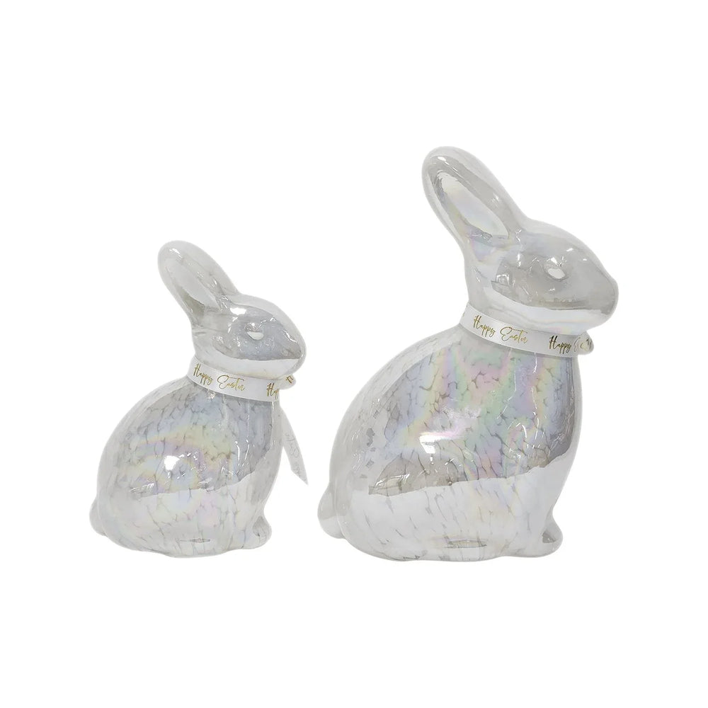 Member's Mark Pre-Lit Glass Bunny DÃ©cor, Set of 2 - USA MEGA SHOP