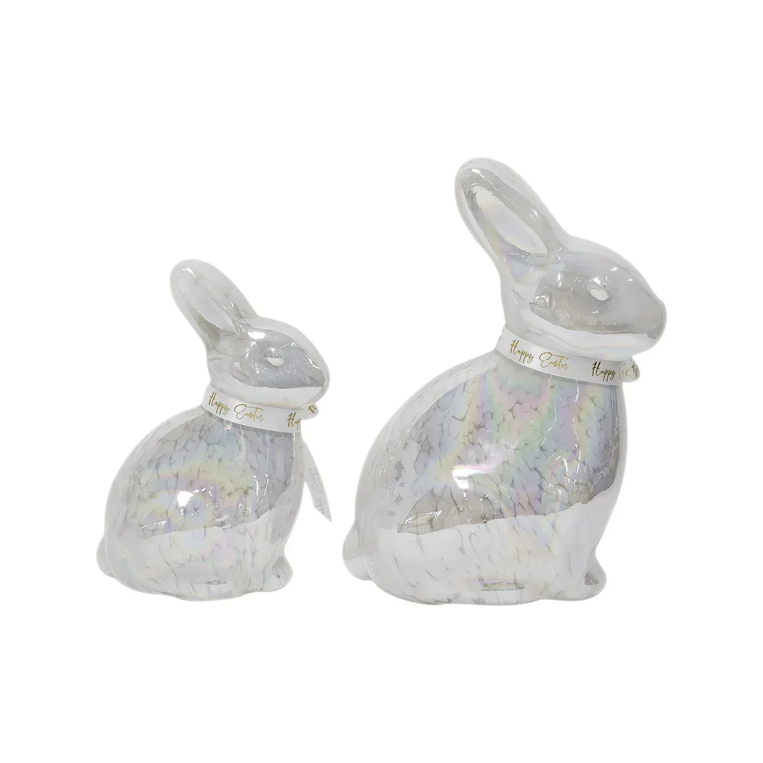 Member's Mark Pre-Lit Glass Bunny Décor, Set of 2