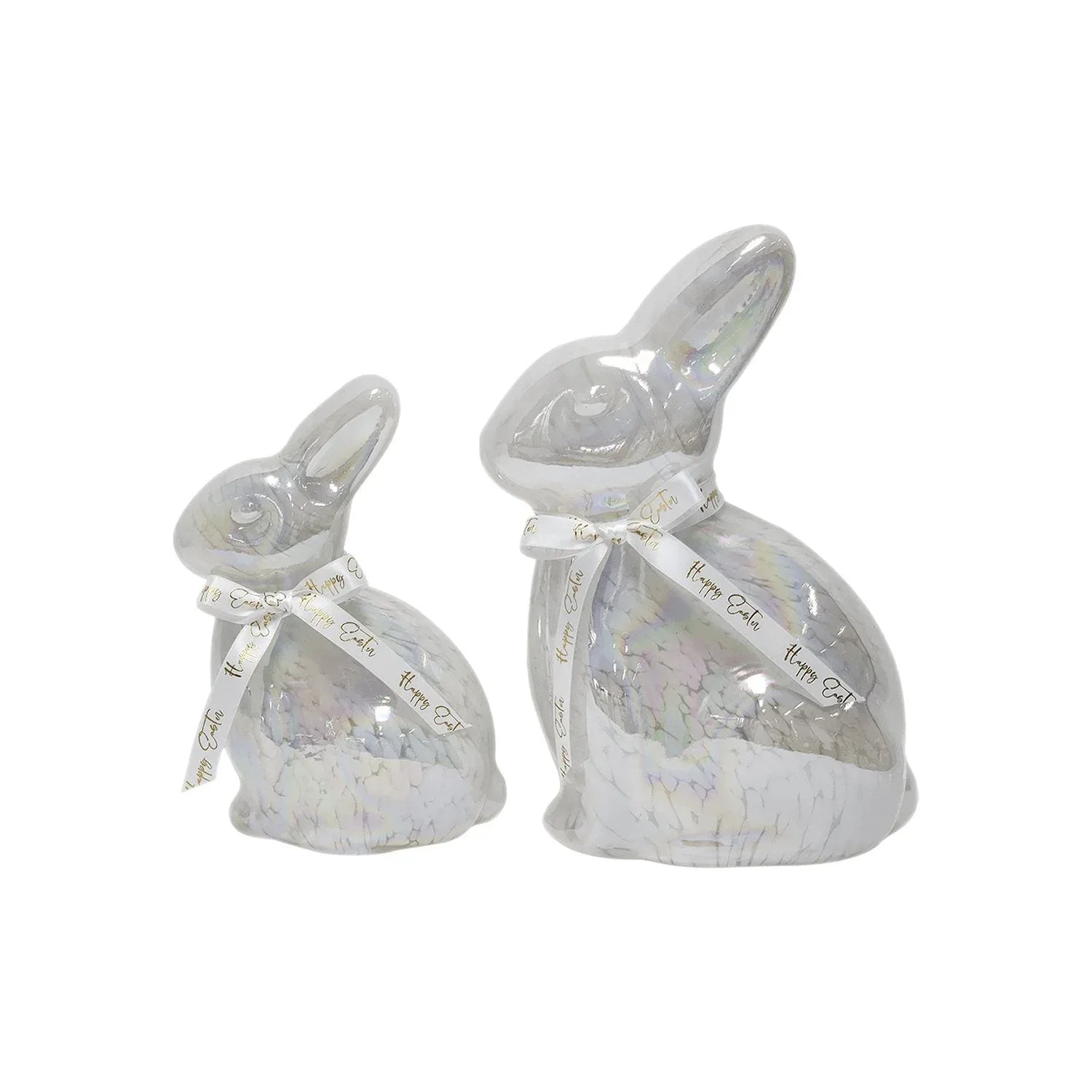 Member's Mark Pre-Lit Glass Bunny DÃ©cor, Set of 2 - USA MEGA SHOP
