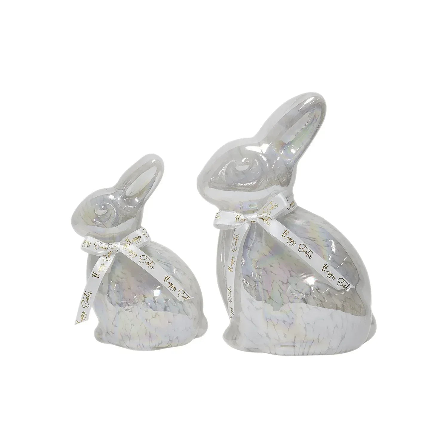 Member's Mark Pre-Lit Glass Bunny Décor, Set of 2