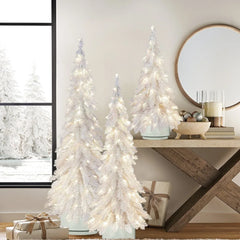 Member's Mark Pre-Lit Iridescent Topiaries, Set of 3 - USA MEGA SHOP