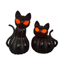 Member's Mark Pre-Lit Pumpkin Cats, Set of 2