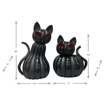 Member's Mark Pre-Lit Pumpkin Cats, Set of 2