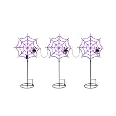 Member's Mark Pre-Lit Spiderweb Lawn Stakes, Set of 3