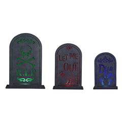 Member's Mark Pre-Lit Tombstones, Set of 3 - USA MEGA SHOP