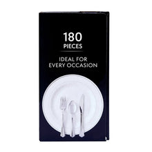 Cutlery set packaging box, 180 pieces, ideal for every occasion