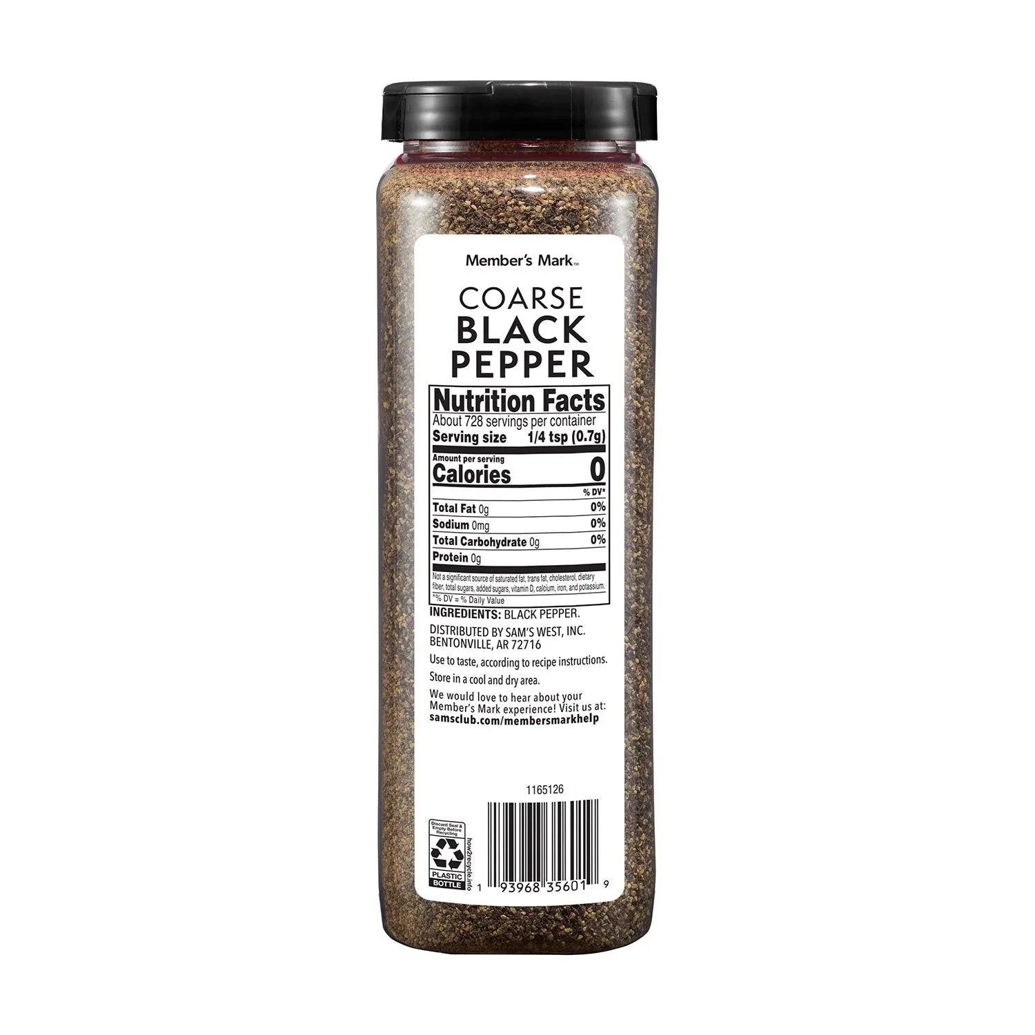 Member's Mark Restaurant Coarse Black Pepper, 18 oz. - USA MEGA SHOP